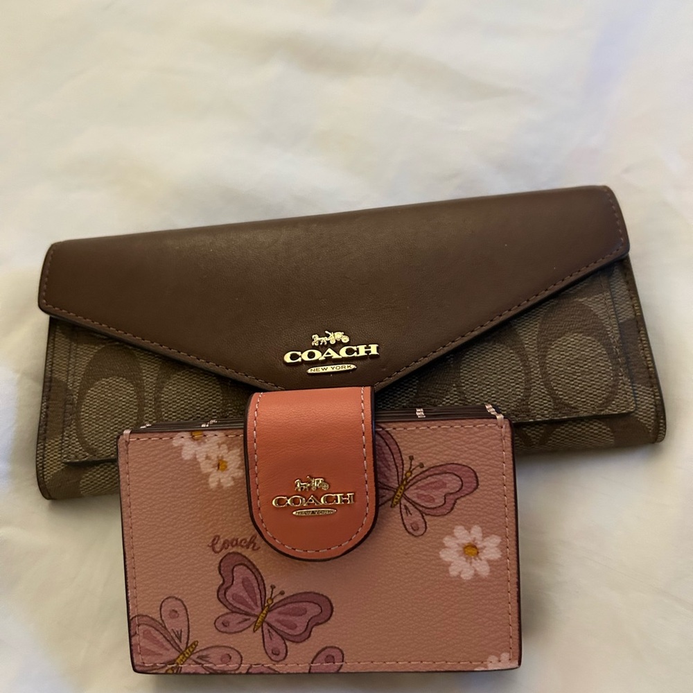 Mini coach card holder . Floral
